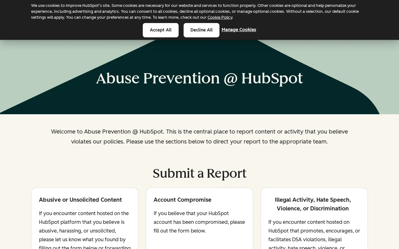 HubSpot — preview screenshot