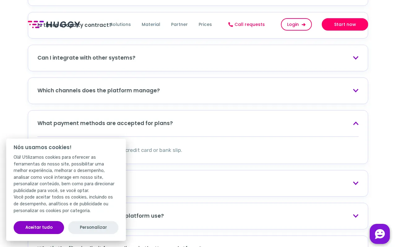 Huggy — pricing page
