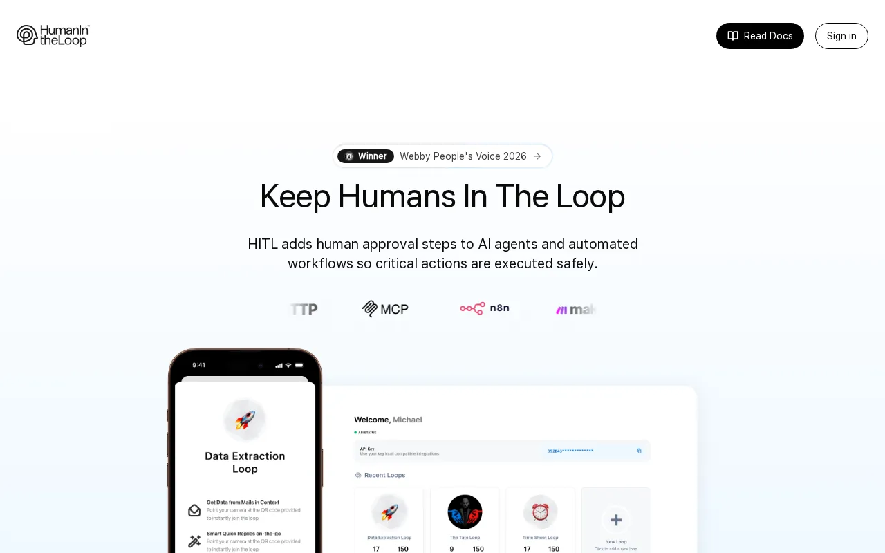 Human Approvals - Human in the Loop — preview screenshot
