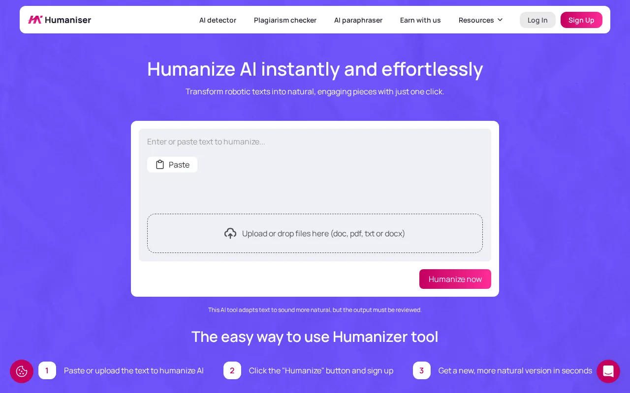 Humaniser.ai — preview screenshot