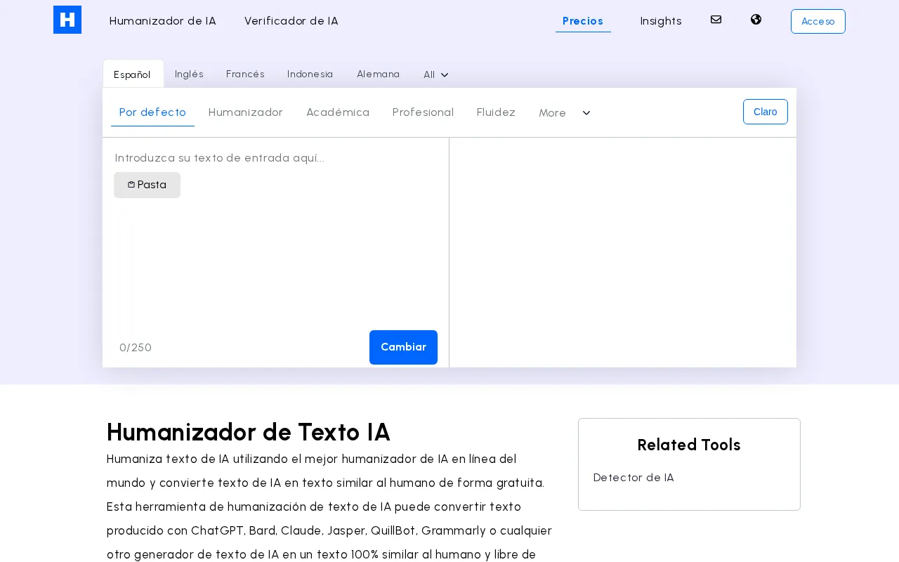 humanizador.net — preview screenshot
