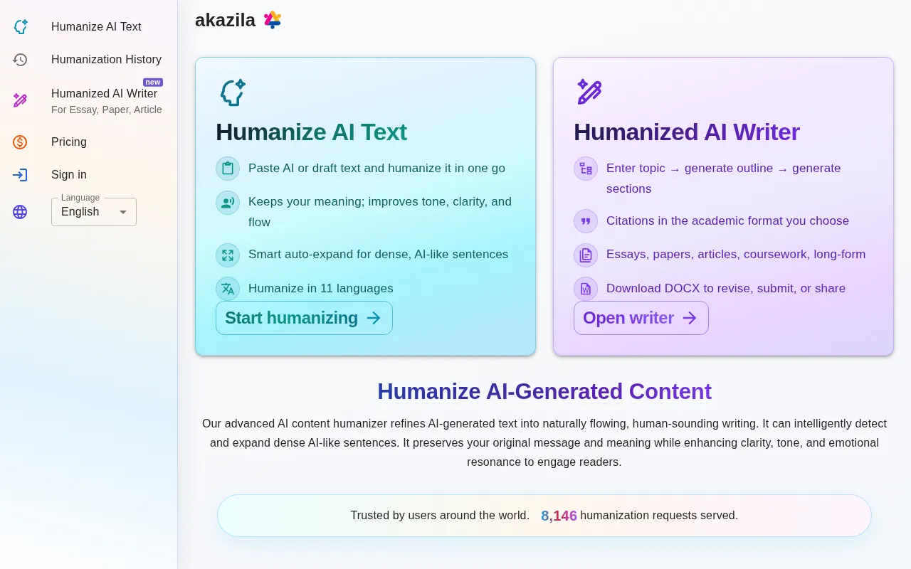 akazila — preview screenshot