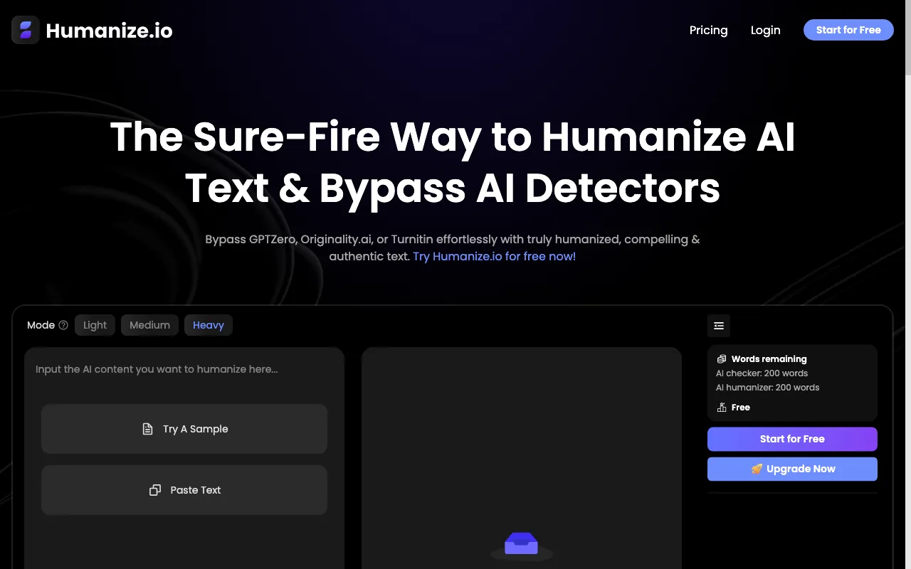 Humanize.io — preview screenshot