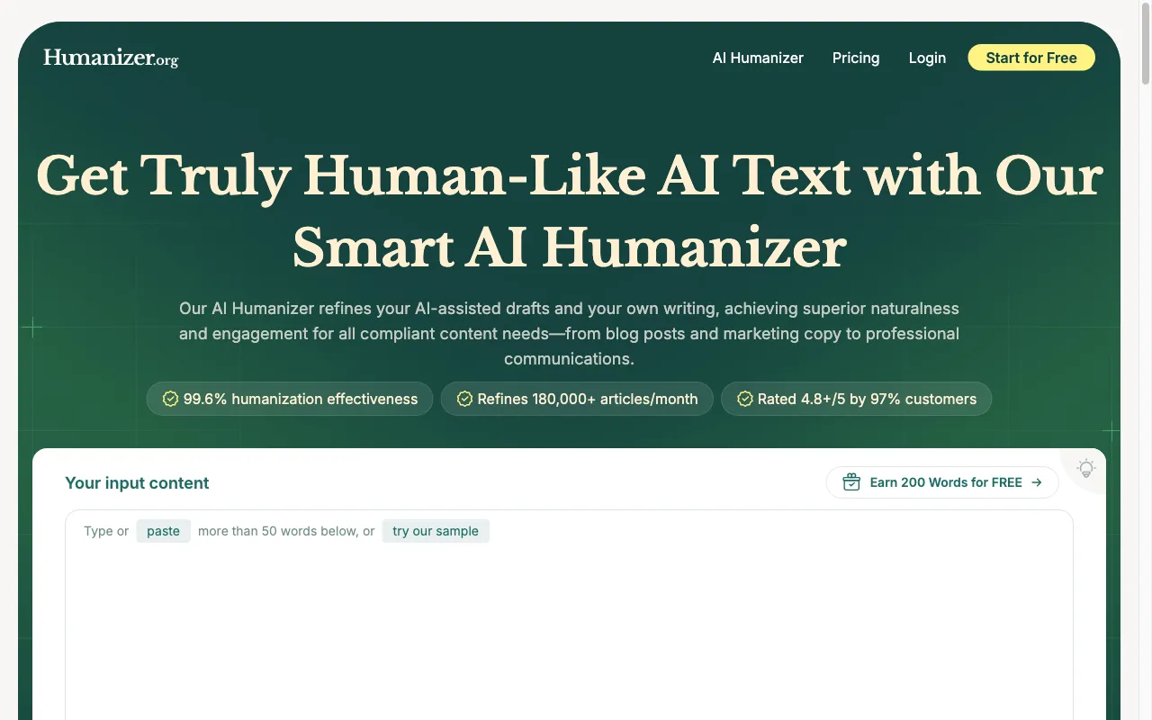 Humanizer.org — preview screenshot