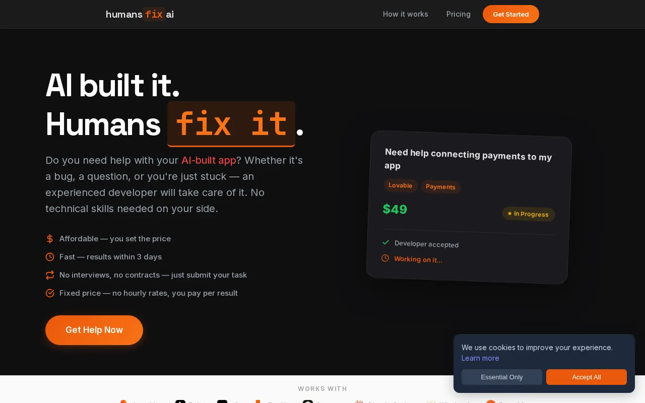 humans fix ai — preview screenshot