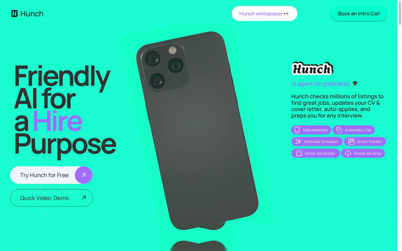 Hunch — preview screenshot