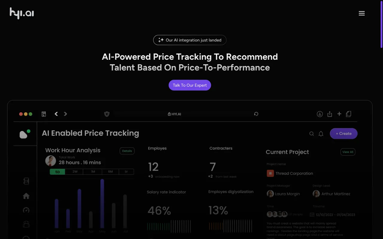 HYI.AI — pricing page
