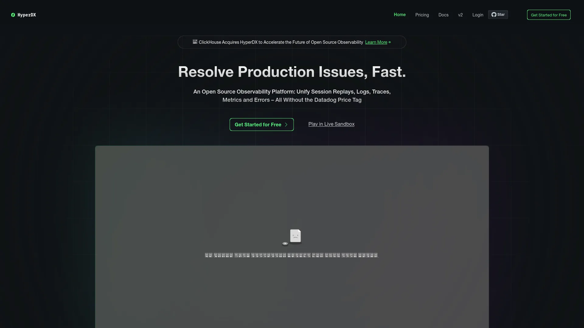HyperDX — preview screenshot