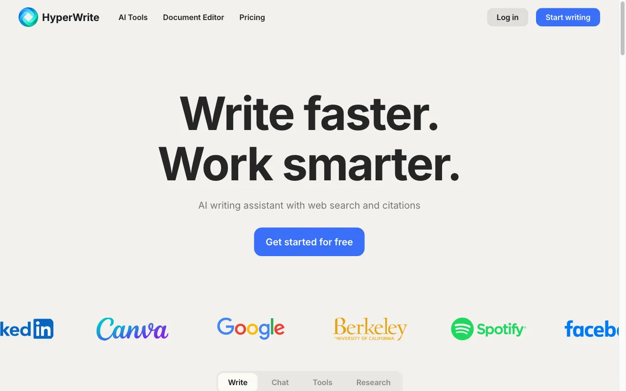 HyperWrite AI — preview screenshot