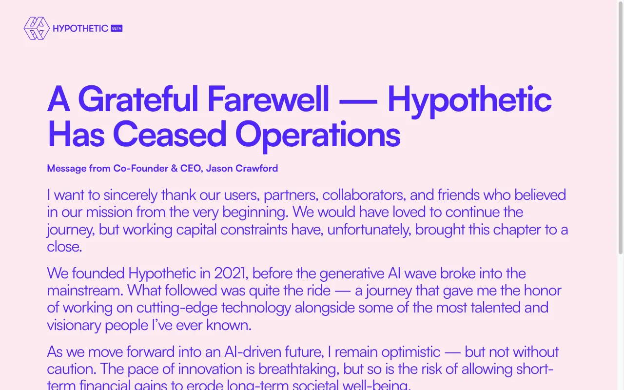 Hypothetic — preview screenshot