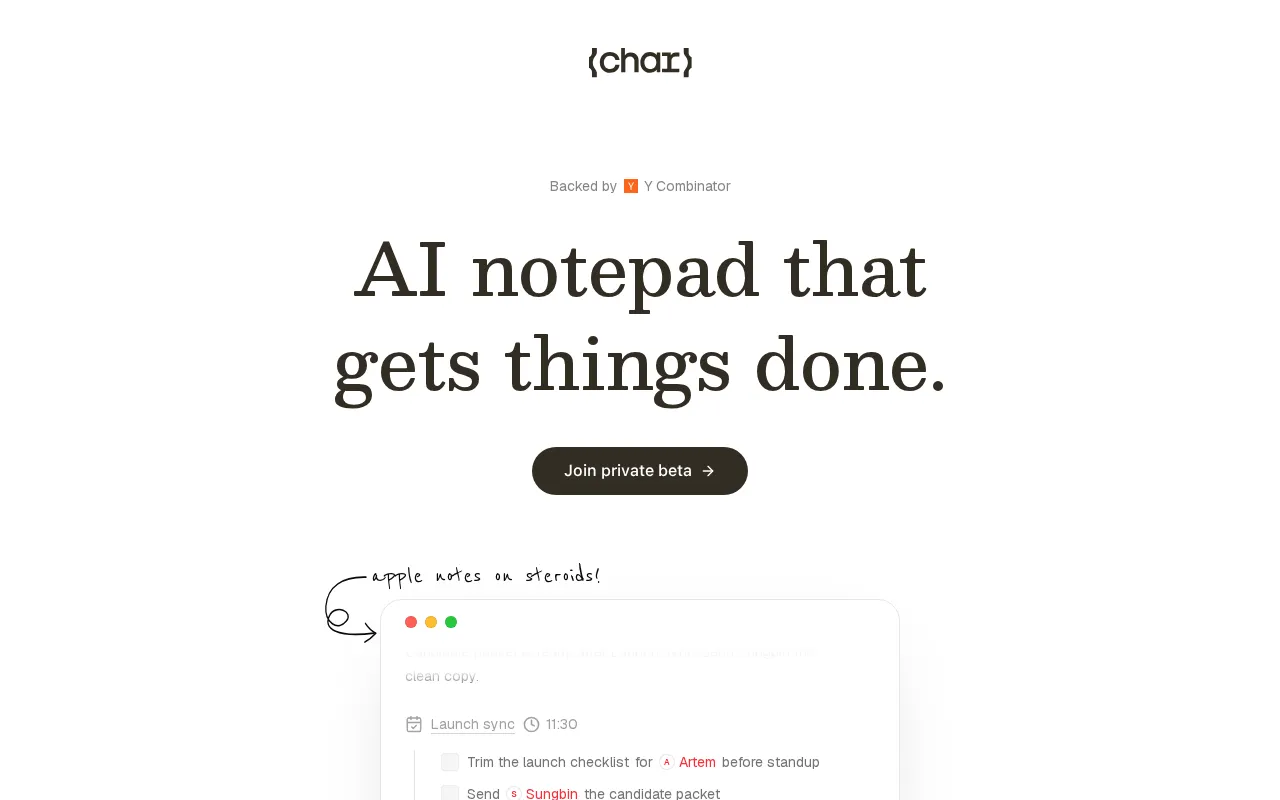 Char — preview screenshot