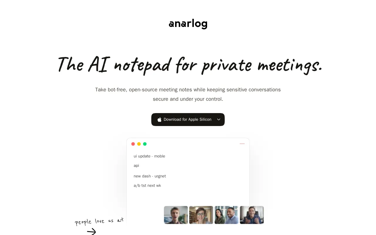 Anarlog — preview screenshot