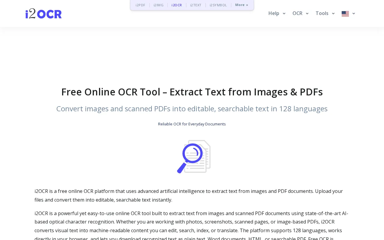 i2OCR — preview screenshot