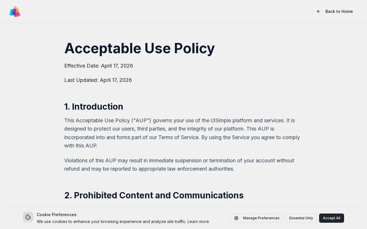 i3Simple Web Solutions — preview screenshot