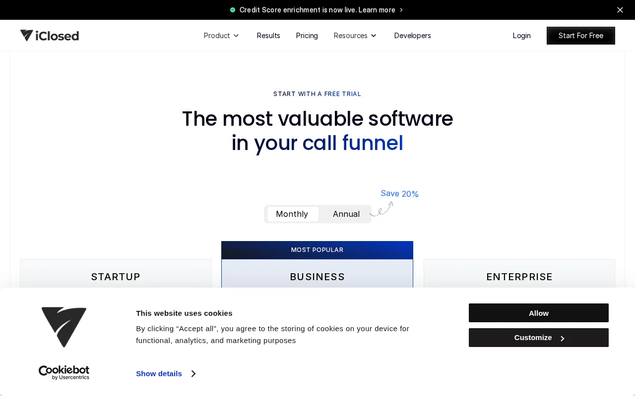 Iclosed — pricing page