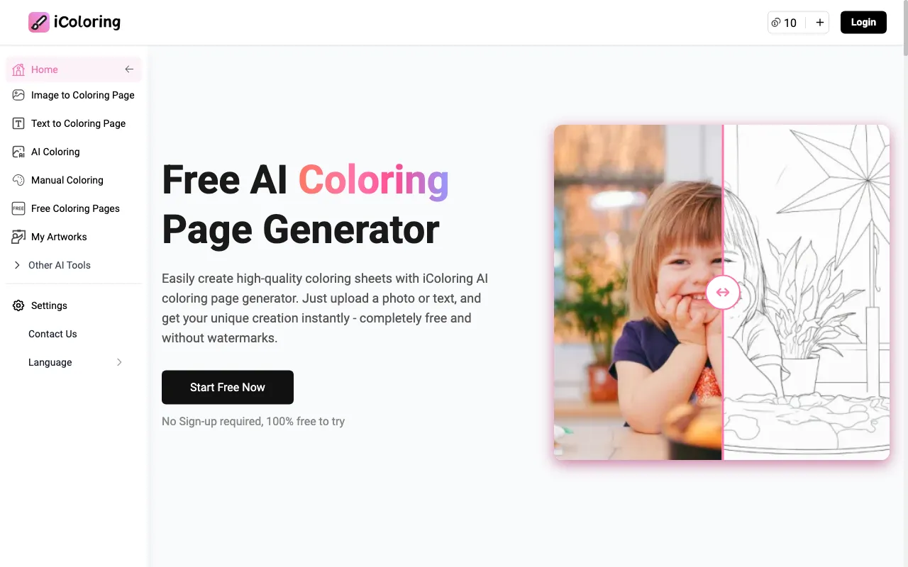 iColoring AI — preview screenshot
