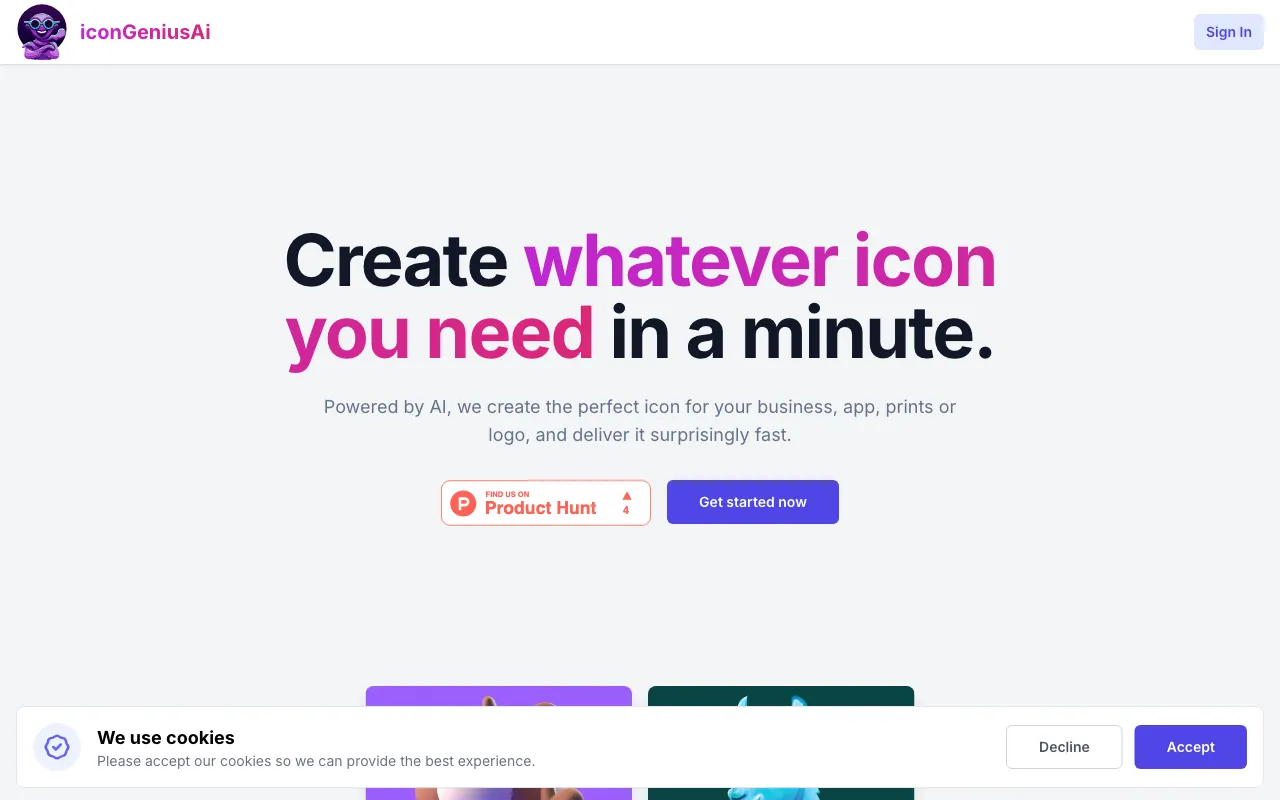 iconGeniusAi — preview screenshot