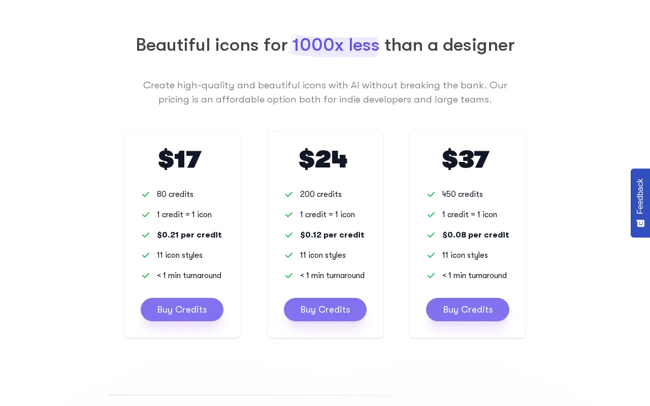 Iconifyai — pricing page