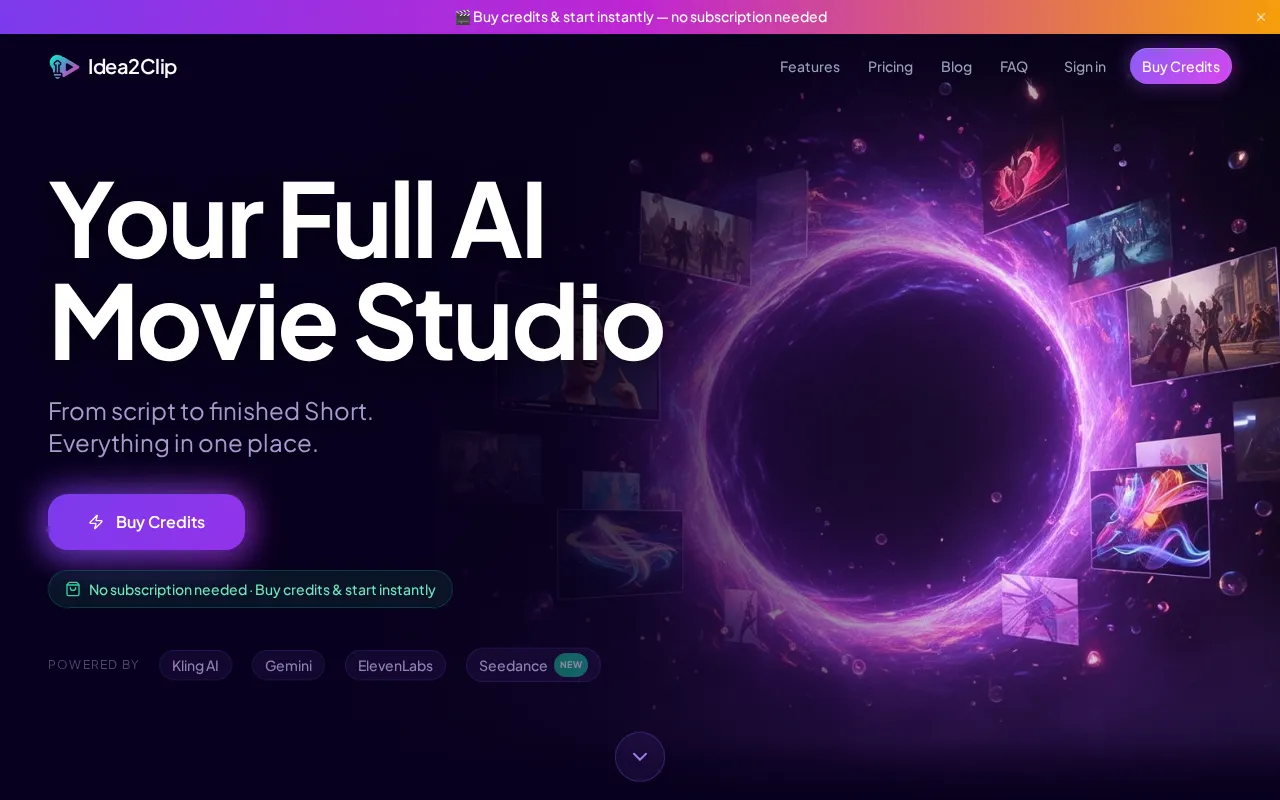 Idea2Clip — preview screenshot