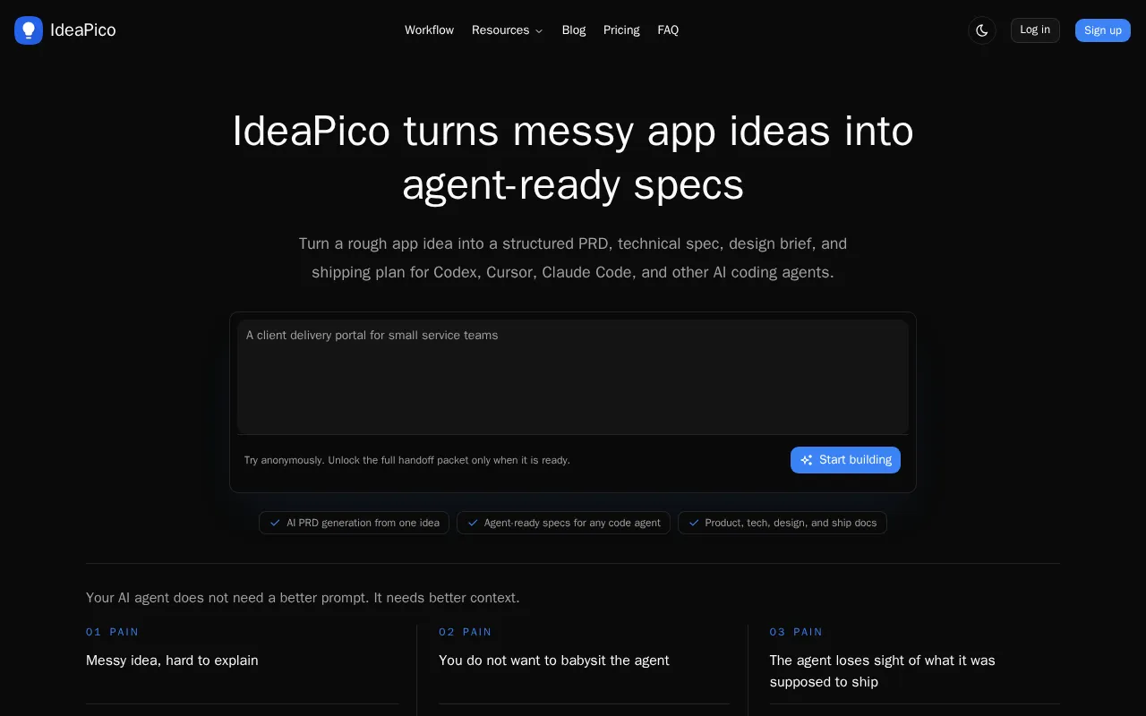 IdeaPico — preview screenshot