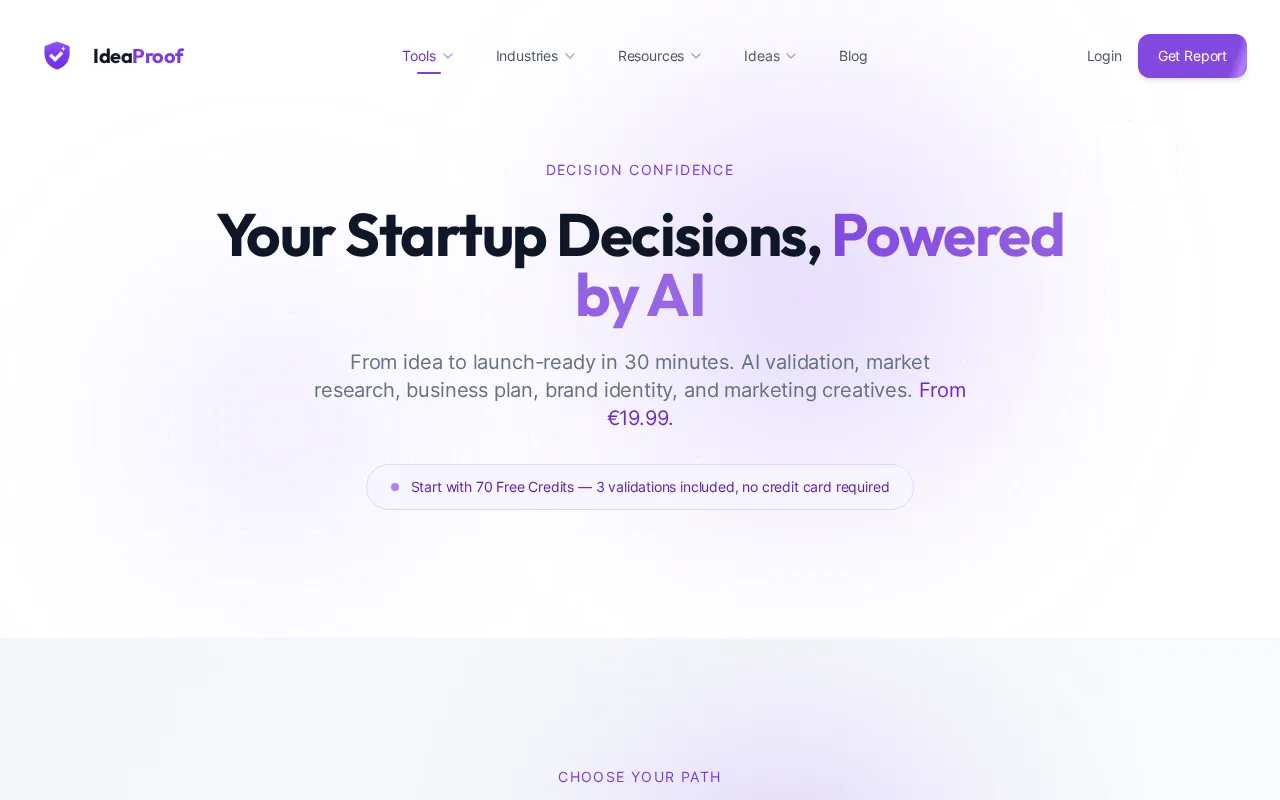 IdeaProof.io — pricing page