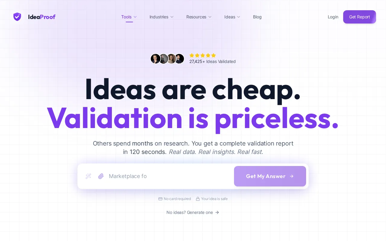 IdeaProof.io — preview screenshot