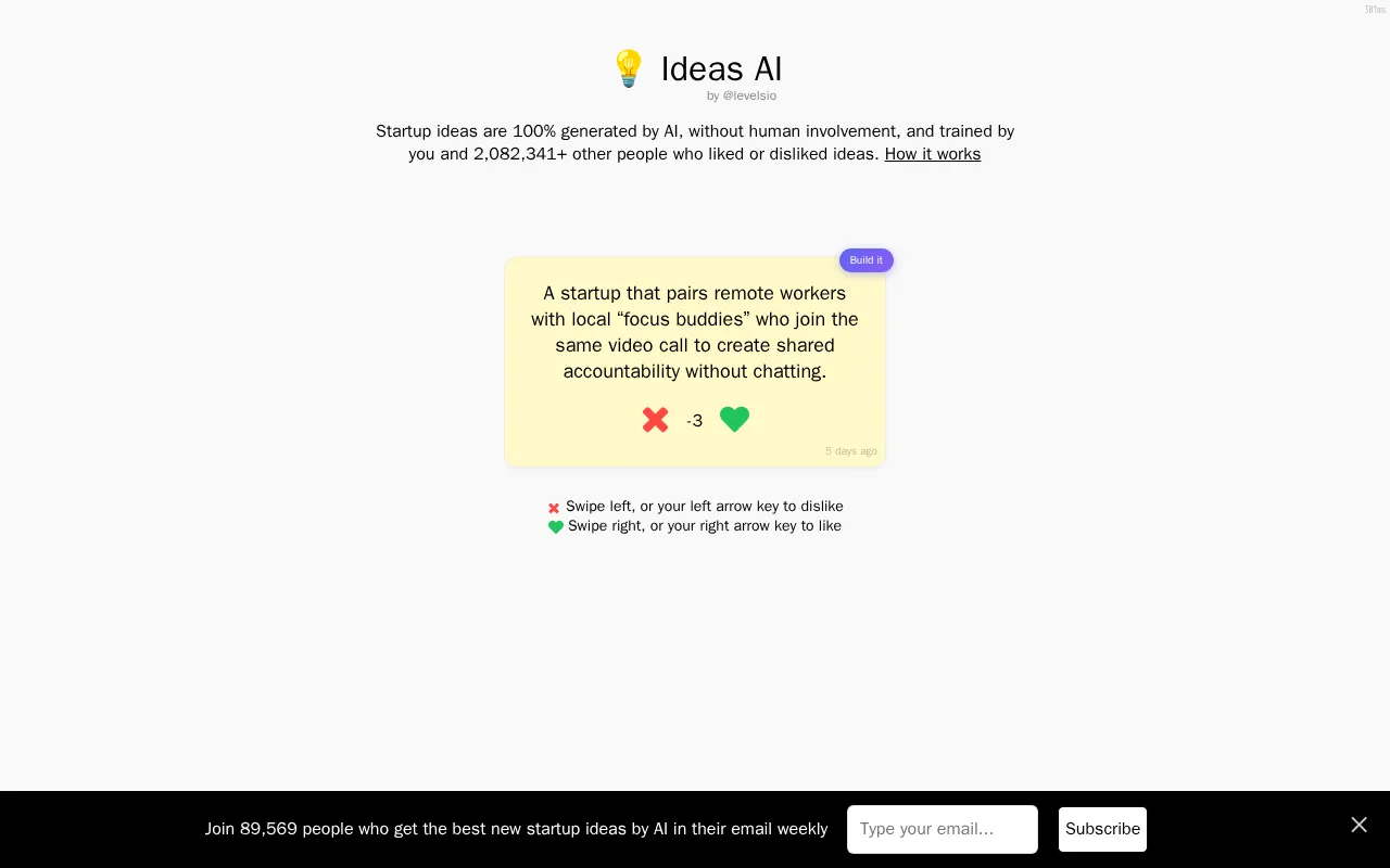 Ideas AI — preview screenshot