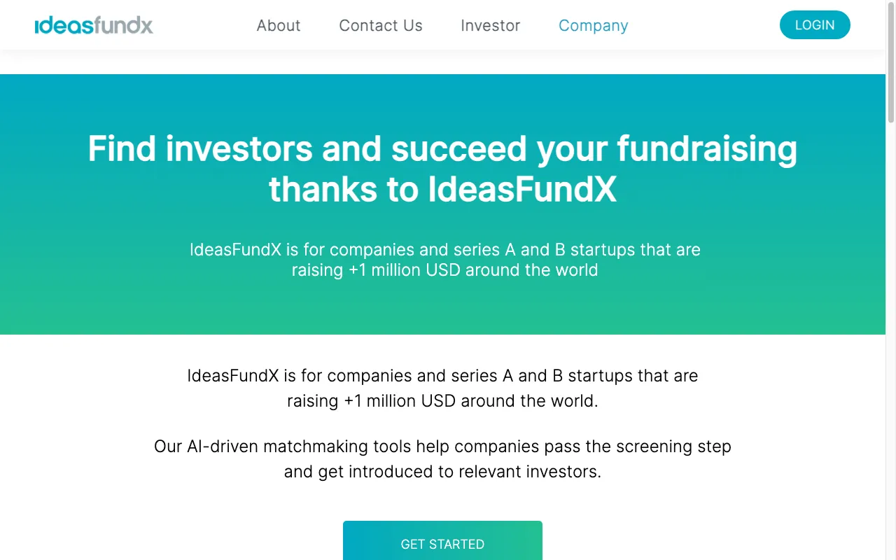 IdeasFundX — preview screenshot