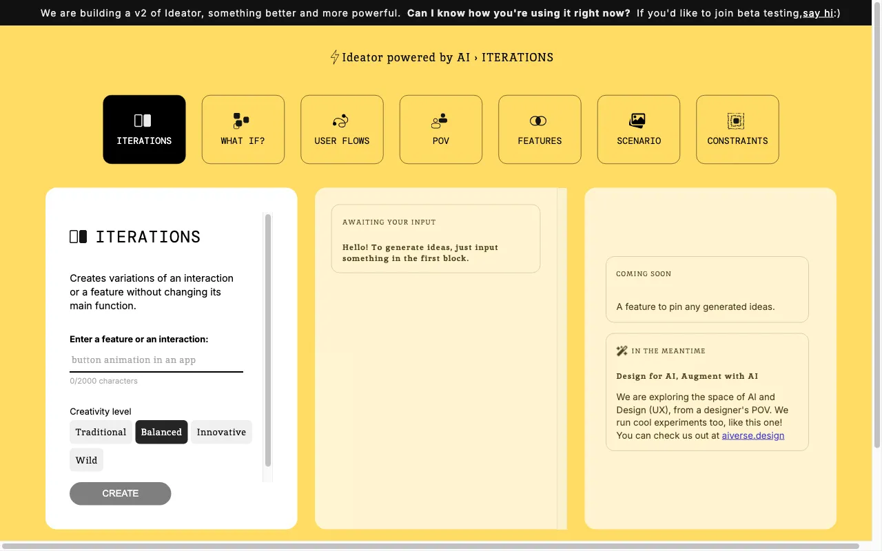 Ideator AI — preview screenshot