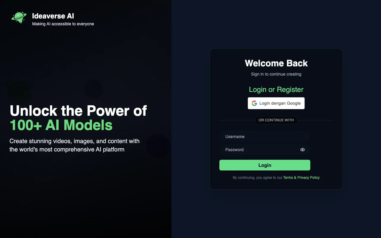 IdeaverseAI — preview screenshot