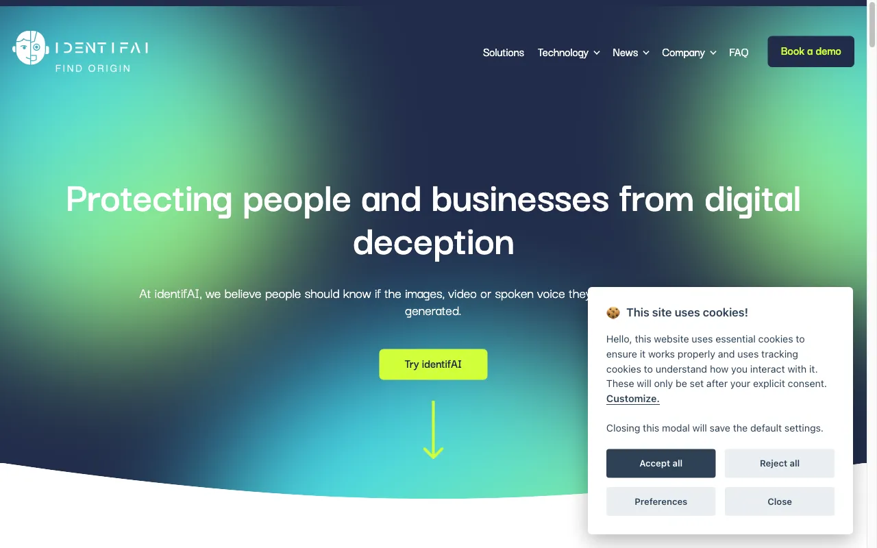 identifAI — preview screenshot