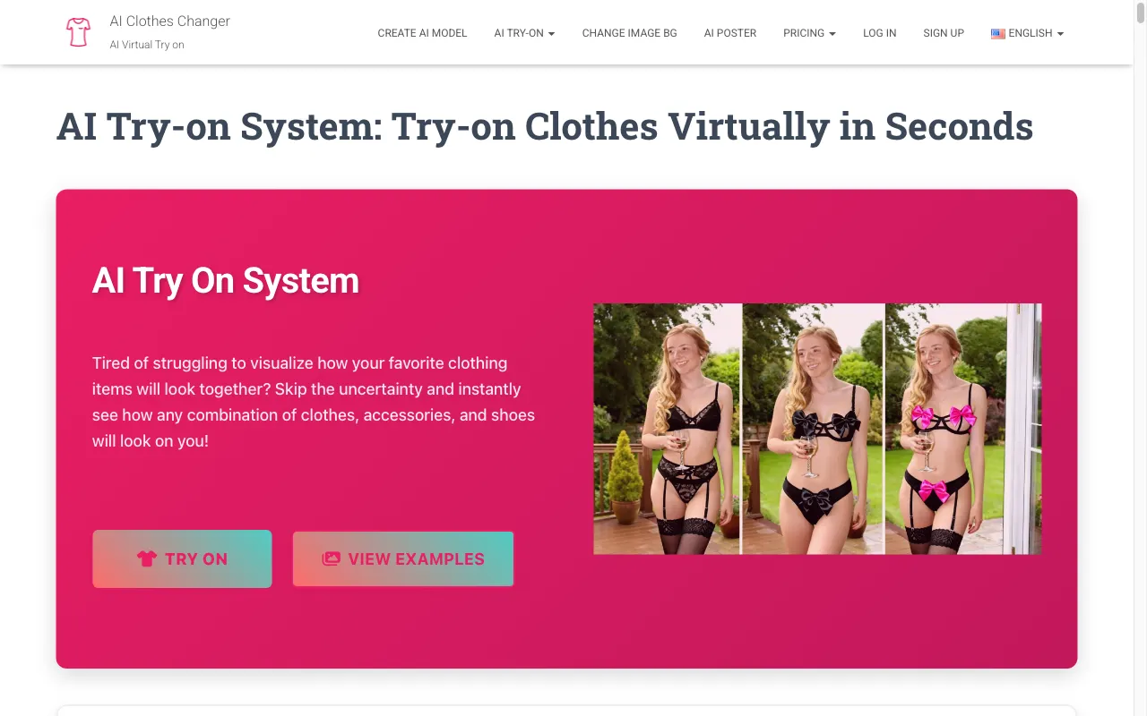 AI Clothes Changer — preview screenshot