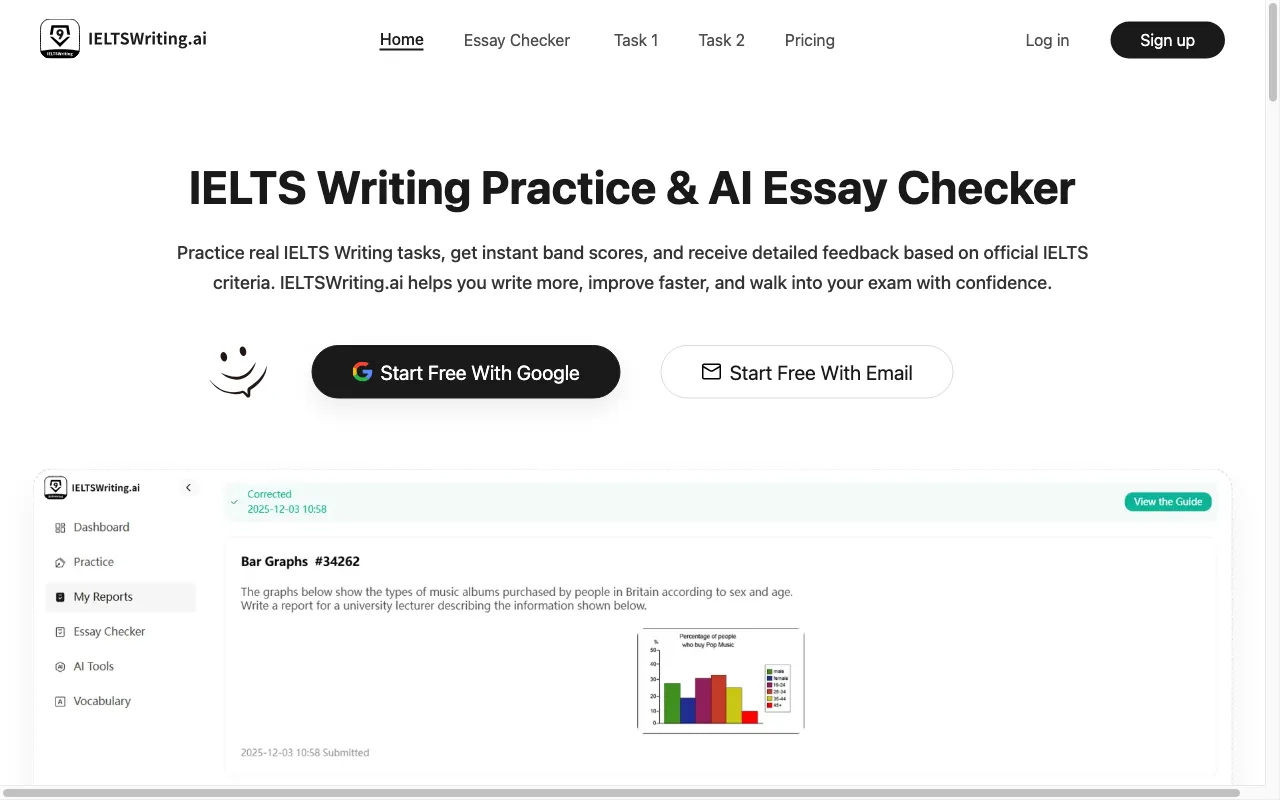 IELTSWriting.ai — preview screenshot