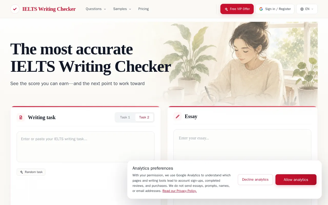 IELTS Writing Checker — preview screenshot