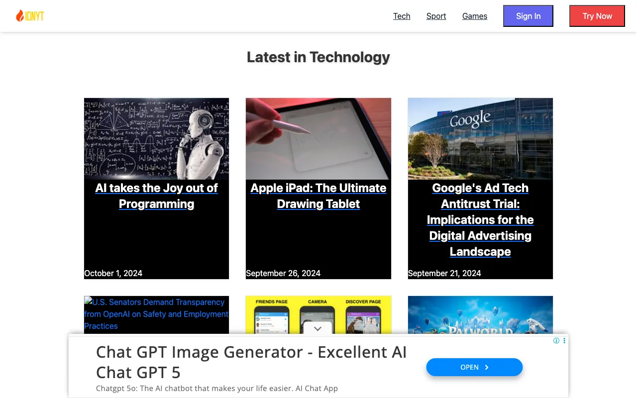 Ignyt Learning — preview screenshot