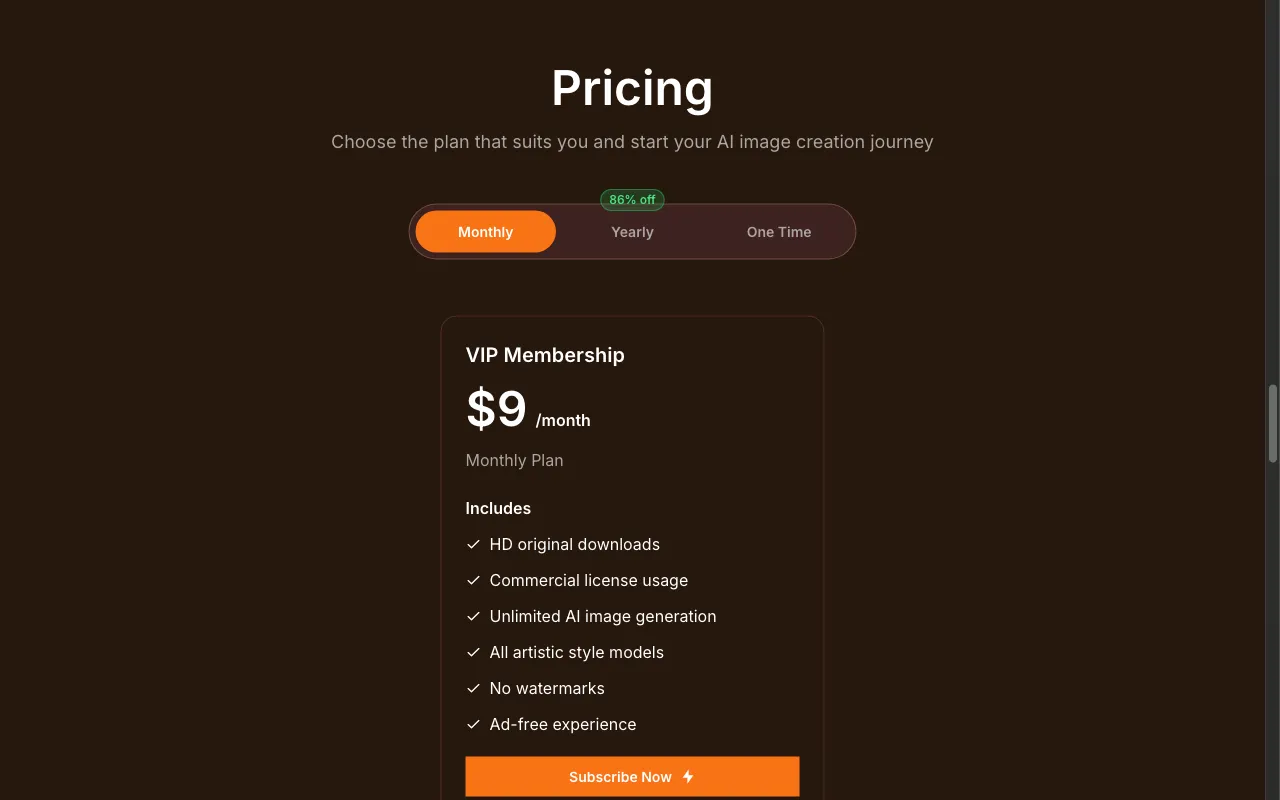 Image-ai — pricing page