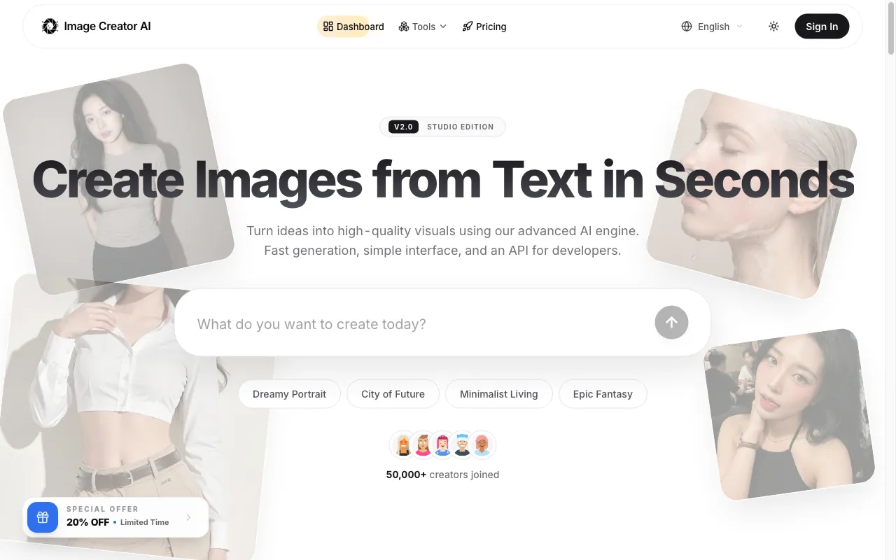Image Creator AI — preview screenshot