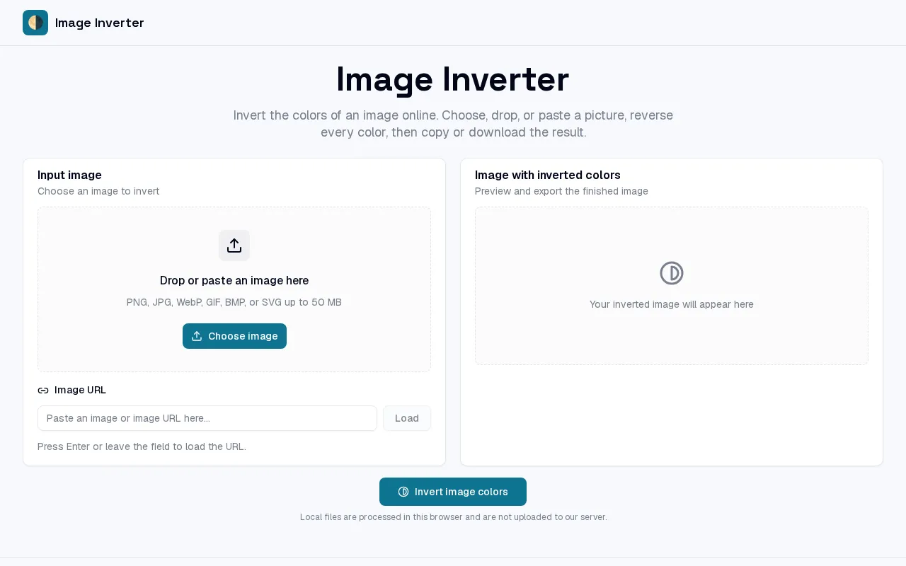 Image Inverter — preview screenshot