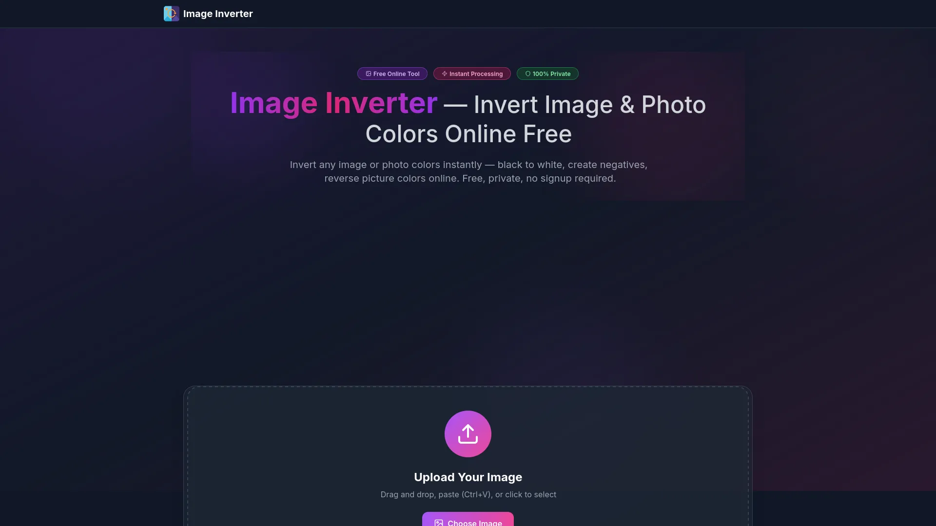 Image Inverter — preview screenshot