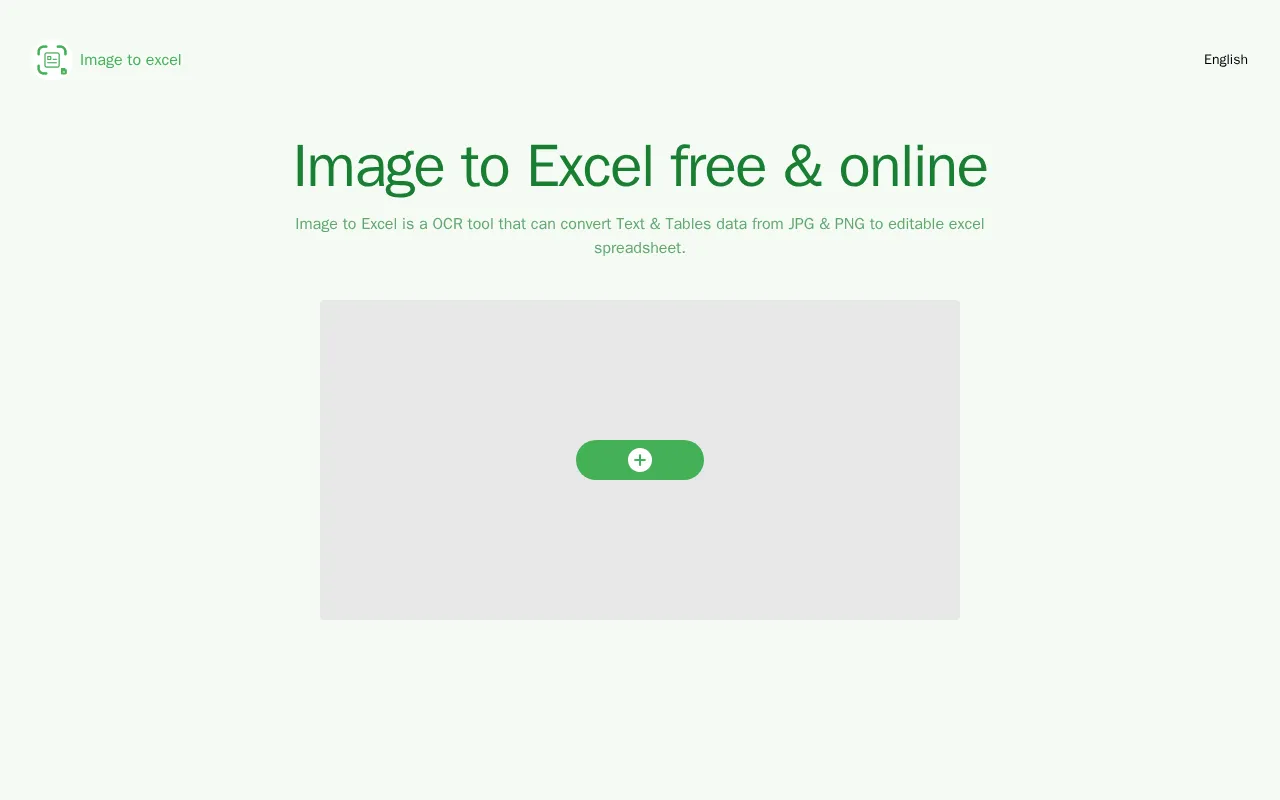 imagetoexcel.app — preview screenshot