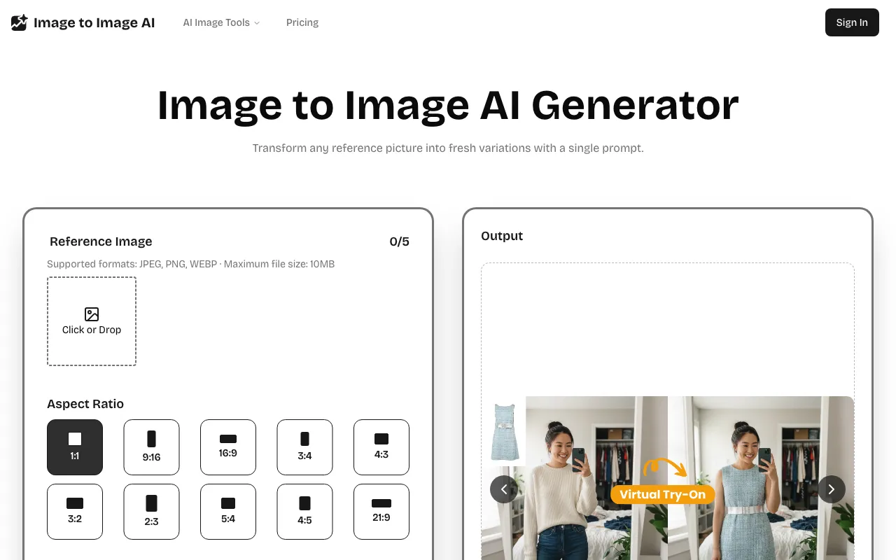 Image to Image AI — preview screenshot
