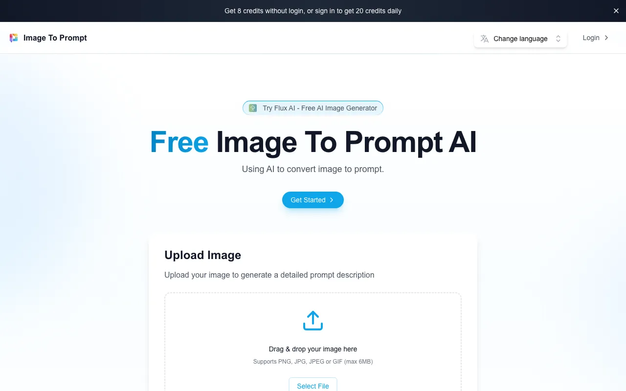Image to Prompt AI — preview screenshot