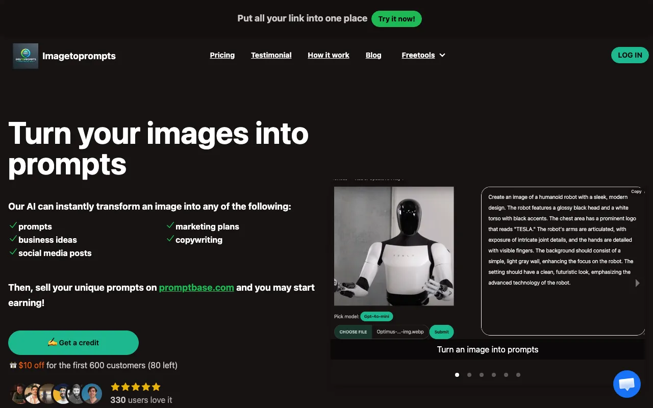 Imagetoprompts — preview screenshot