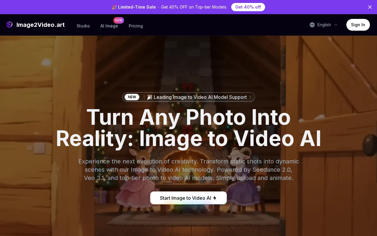 Image to Video AI Generator: Transform Photos to Motion — preview screenshot