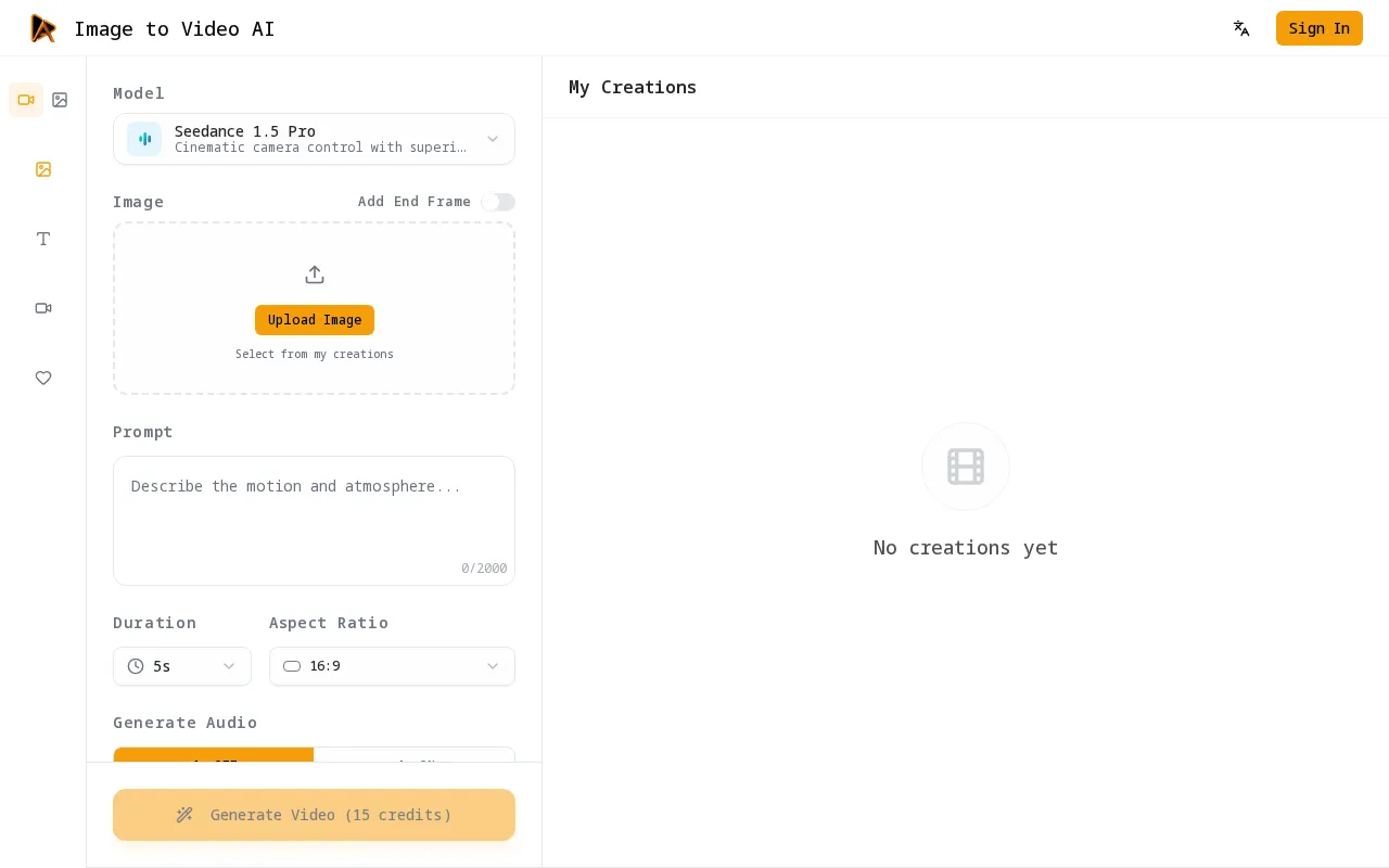 Image to Video AI — preview screenshot