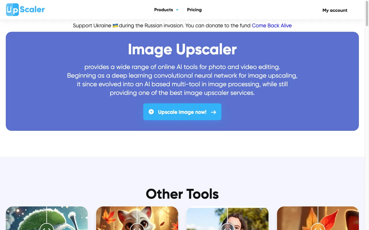 Image Upscaler — preview screenshot