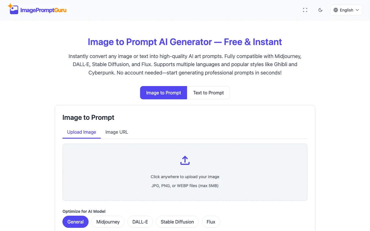 ImagePromptGuru.net — preview screenshot