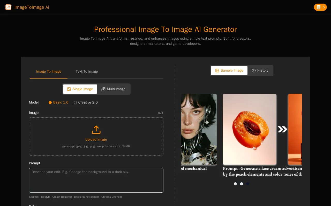 ImagetoImage AI — preview screenshot