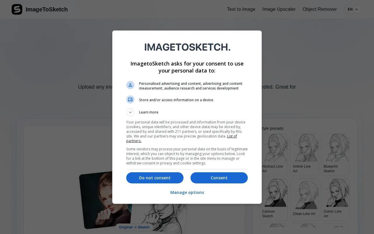 ImagetoSketch — preview screenshot