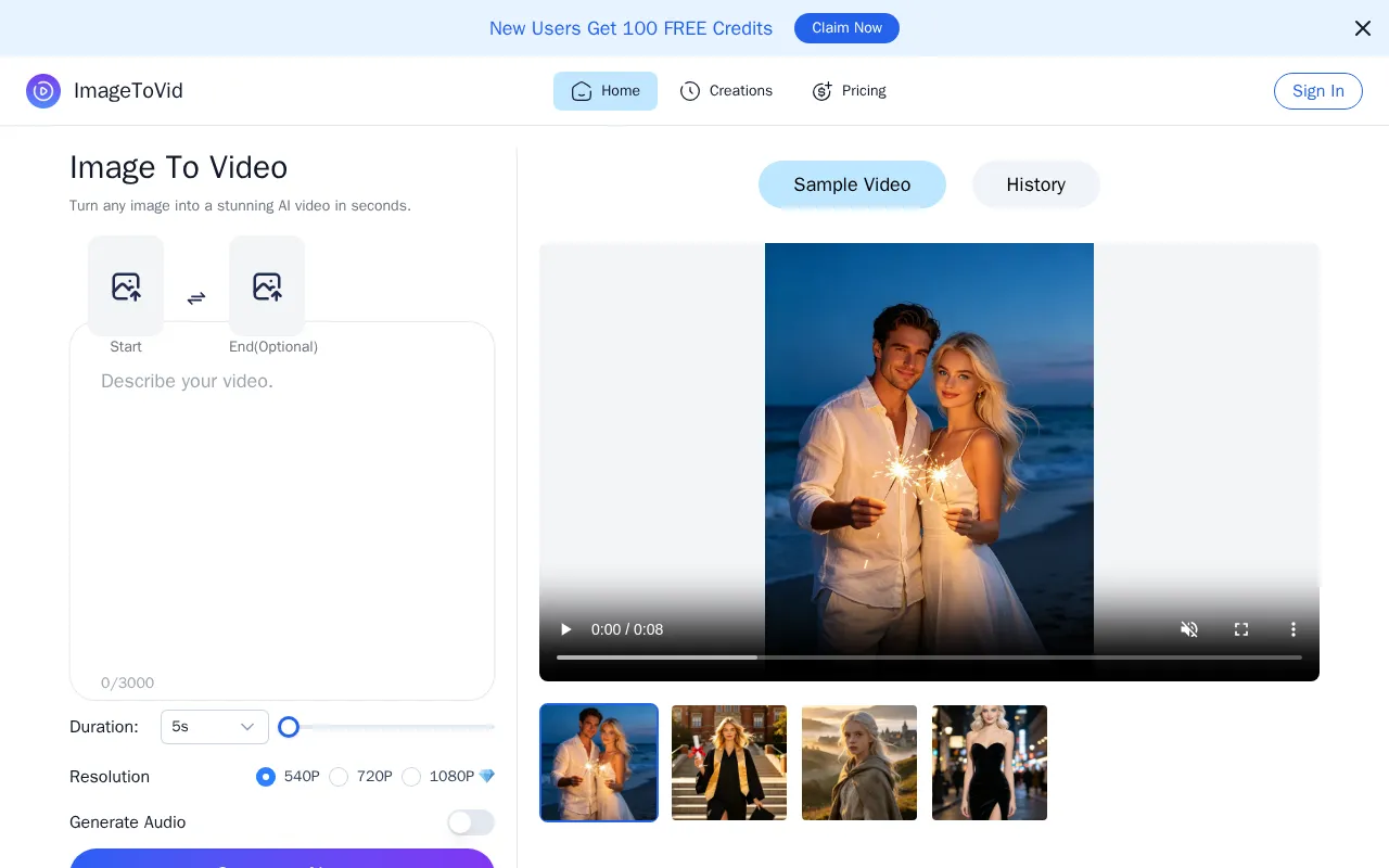 ImageToVid — preview screenshot